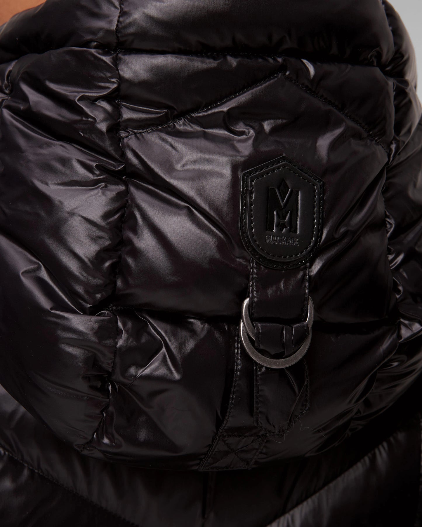 CALINA Lustrous down maxi coat