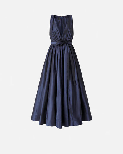 Kleid mit Schleife und weichem Rock