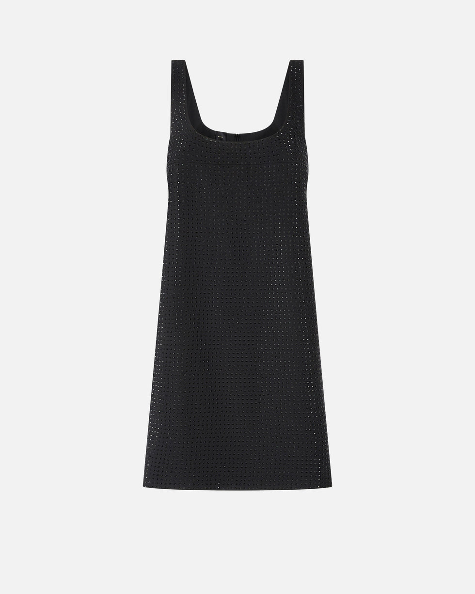 Kurzes Kleid mit Strassbesatz