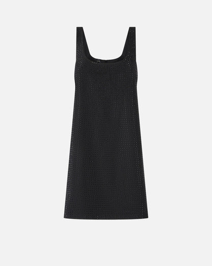Kurzes Kleid mit Strassbesatz