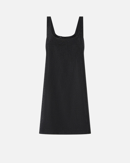 Kurzes Kleid mit Strassbesatz