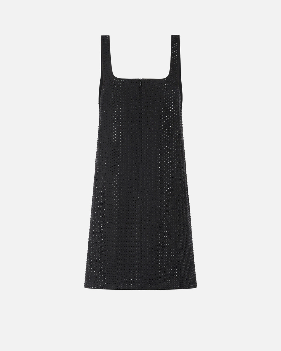 Kurzes Kleid mit Strassbesatz