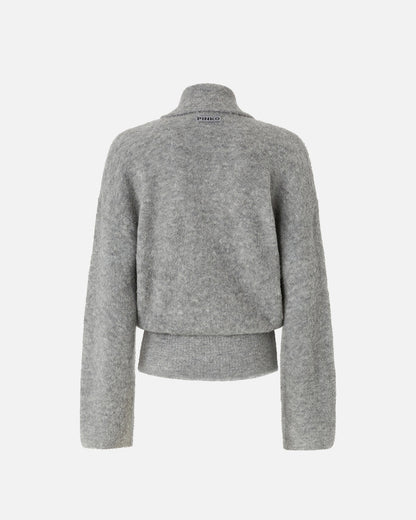 Jacke aus einem Wollmix mit Schmuckstickerei
