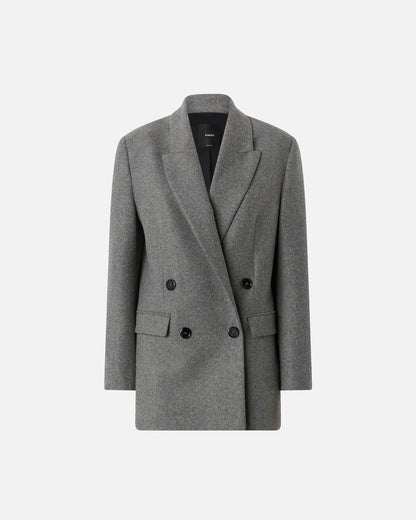 Zweireihige Jacke aus Wollmix