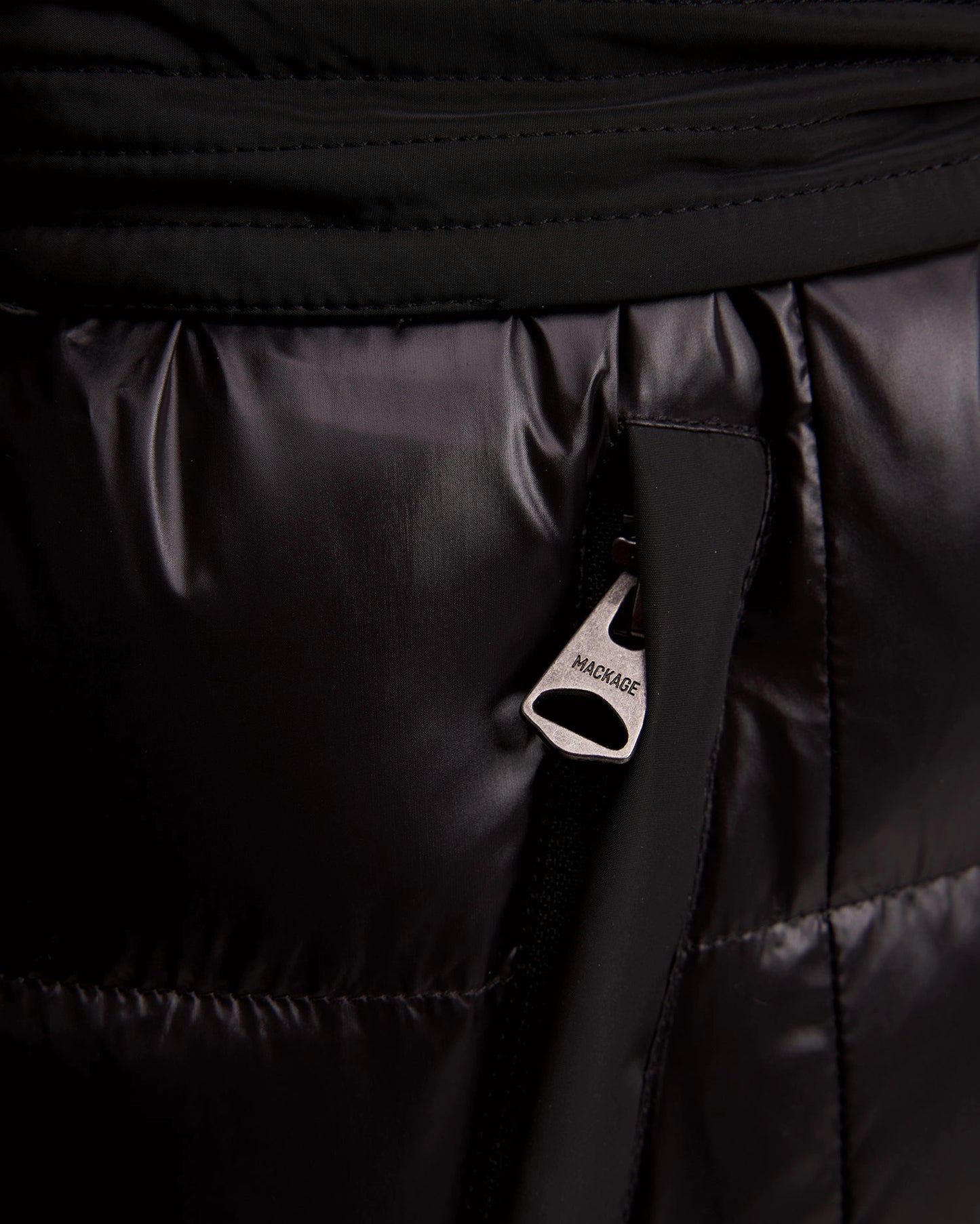 CALINA Lustrous down maxi coat