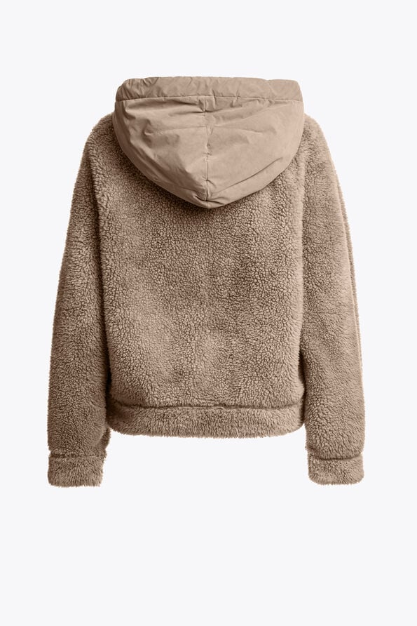 CREAMY - SWEATJACKE MIT DURCHGEHENDEM REIßVERSCHLUSS
