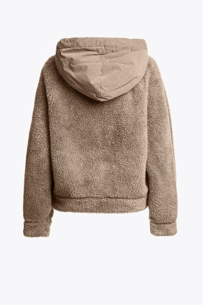 CREAMY - SWEATJACKE MIT DURCHGEHENDEM REIßVERSCHLUSS