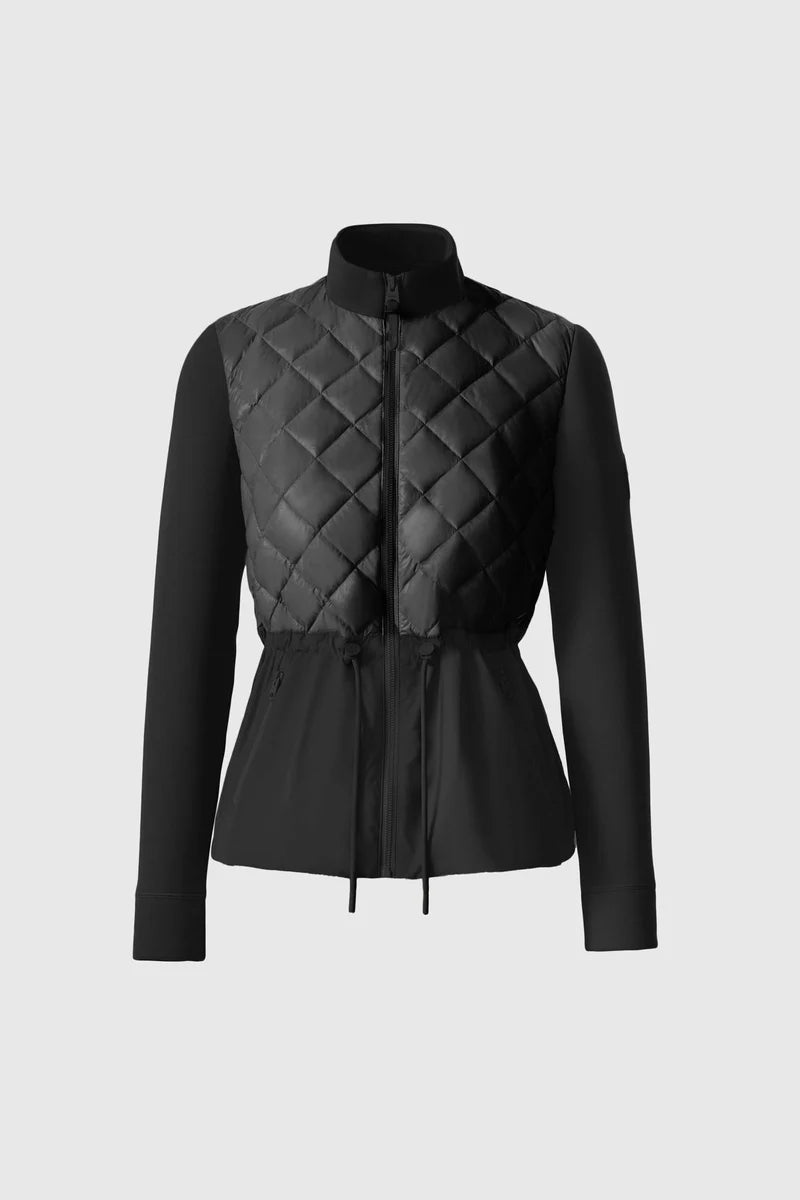 ADITA Light Down Hybrid Jacket with Peplum Hem