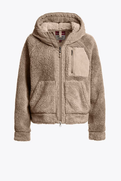 CREAMY - SWEATJACKE MIT DURCHGEHENDEM REIßVERSCHLUSS
