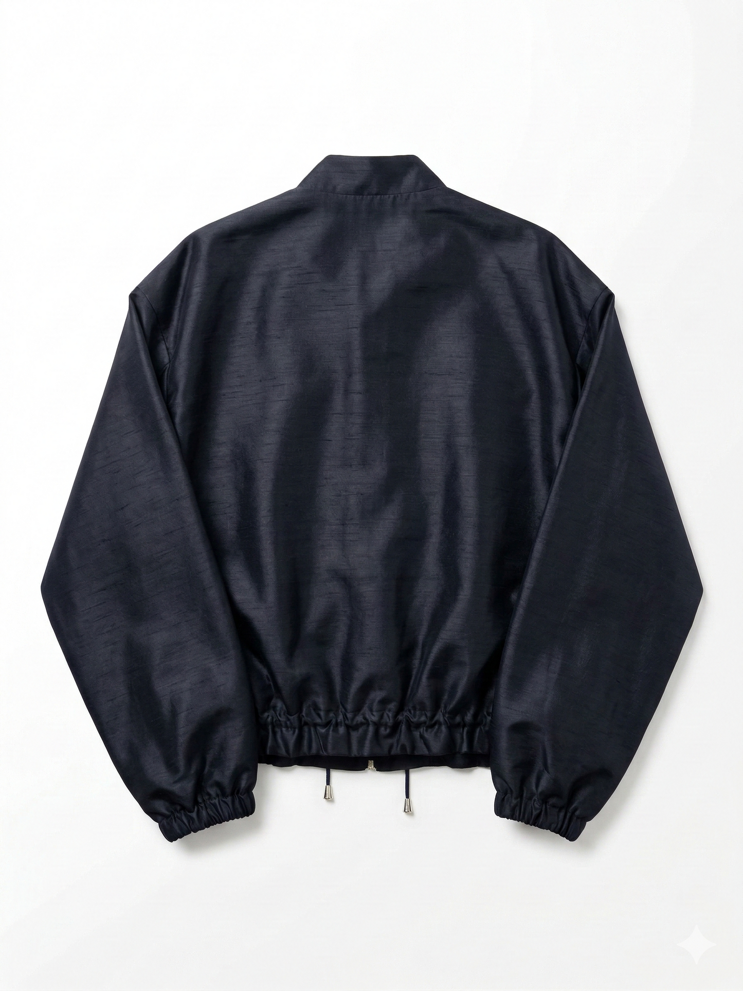 Midnight Silk Shantung Blouson