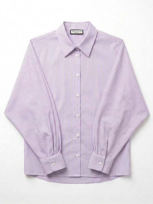 Violetta Pinstripe Volume Blouse