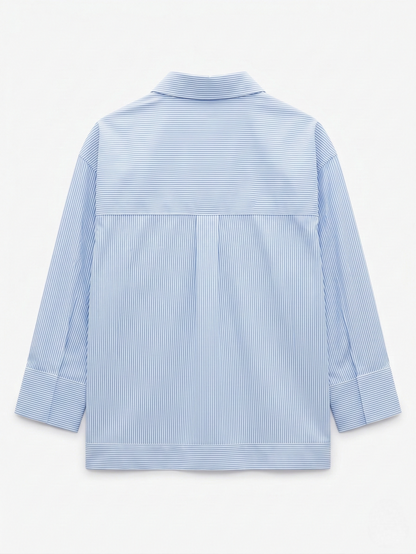 Skyline Pinstripe Boxy Shirt