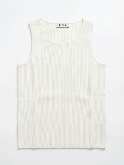 Pearl Ribbed Cashmere Top
