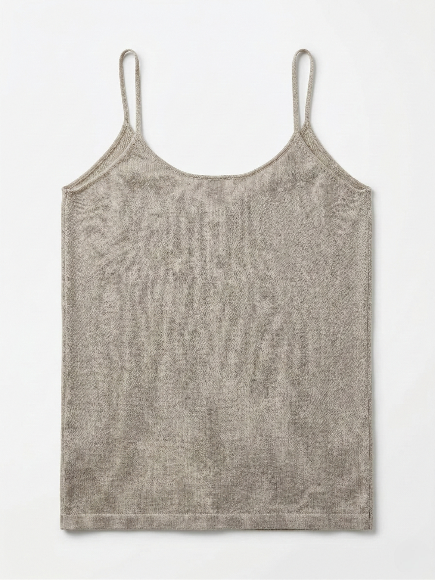 Taupe Cashmere Knit Top