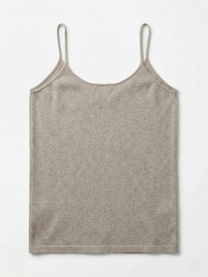 Taupe Cashmere Knit Top