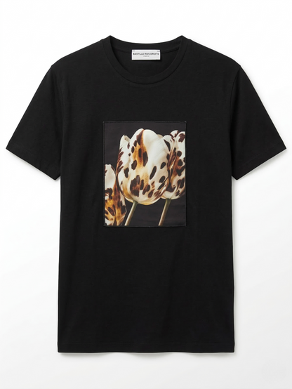 Black Leoflower Tshirt