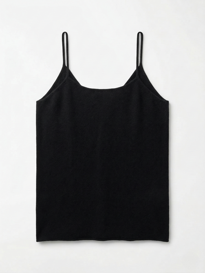Midnight Silk-Cashmere Top