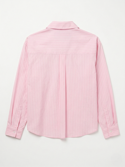 Pink Candy Twist-Front Blouse
