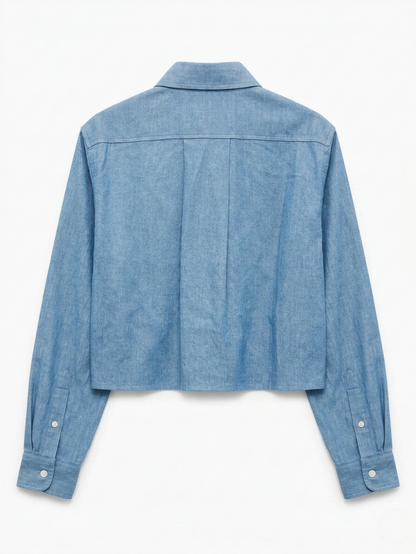 Denim Cropped Shirt