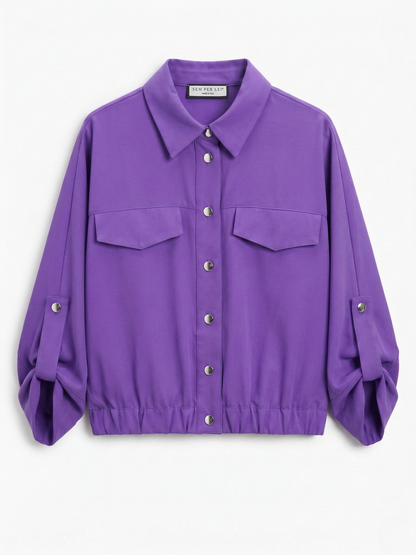 Violet Blouson Jacket