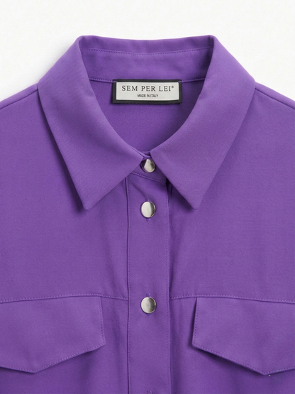 Violet Blouson Jacket