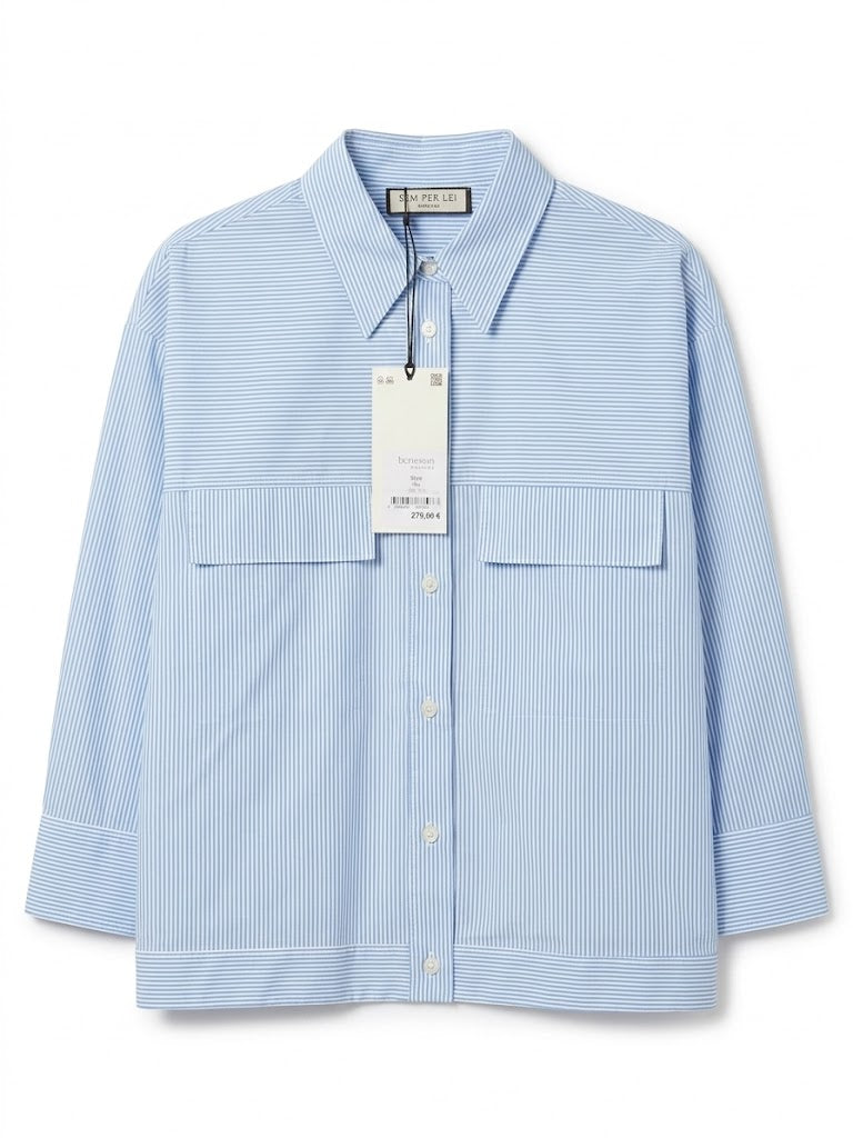 Skyline Pinstripe Boxy Shirt