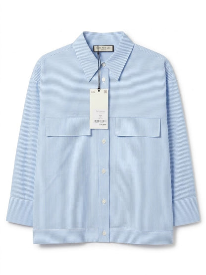 Skyline Pinstripe Boxy Shirt